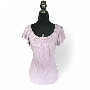 Purple Vintage Boho Peasant Top Size M Fairy Cottagecore Aesthetic